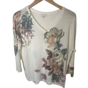 J Jill linen blend sweater size MP medium petite